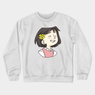 Short hair girl Crewneck Sweatshirt